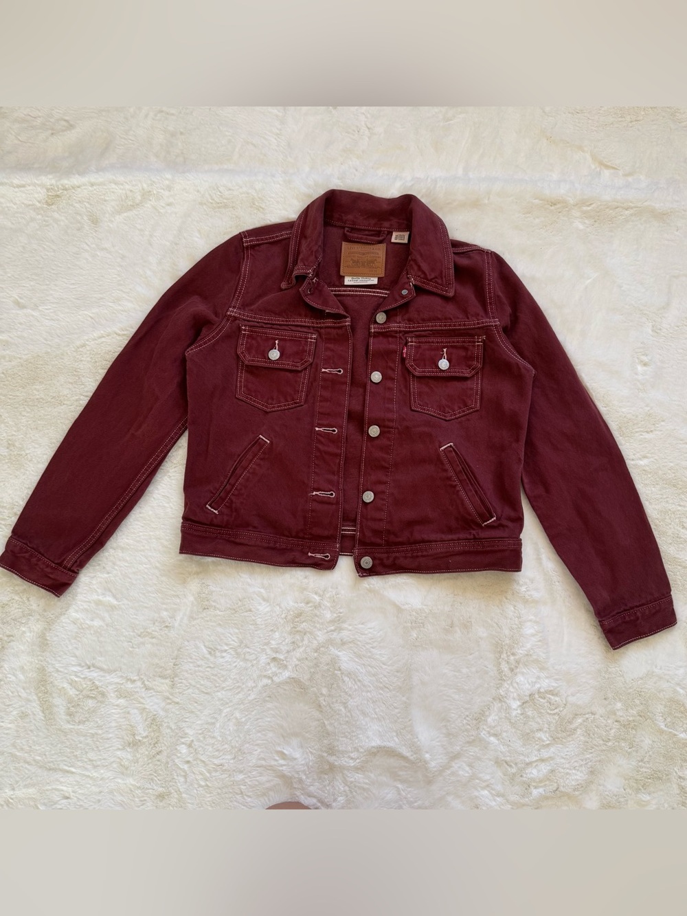 Levi's Women's Maroon Denim Jacket